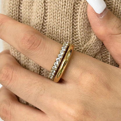 [Royal&Vicky]Alison Stapelbarer Diamantring