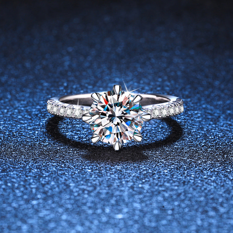 [Royal&Vicky]BOLD TIGER CLAW MOISSANITE ENGAGEMENT RING