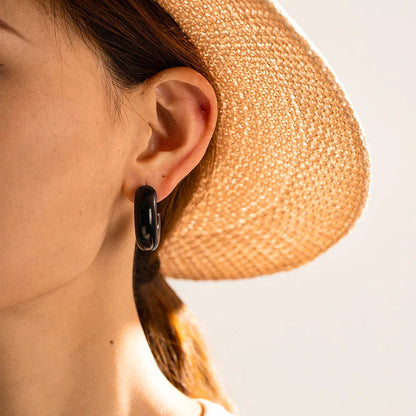 {"[Royal&Vicky]Natalia Chunky Gold Hoops"}