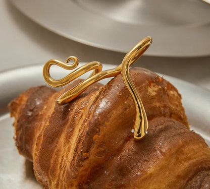 [Royal&Vicky]Gemmie Golden Schlangenring