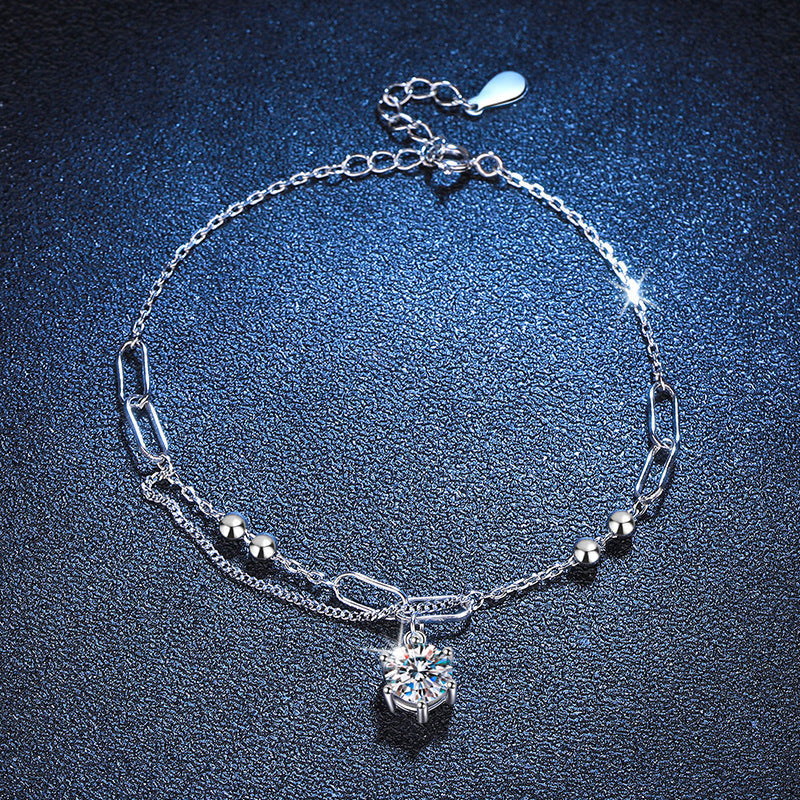 [Royal&Vicky]CLASSIC SOLITAIRE MOISSANITE BRACELET