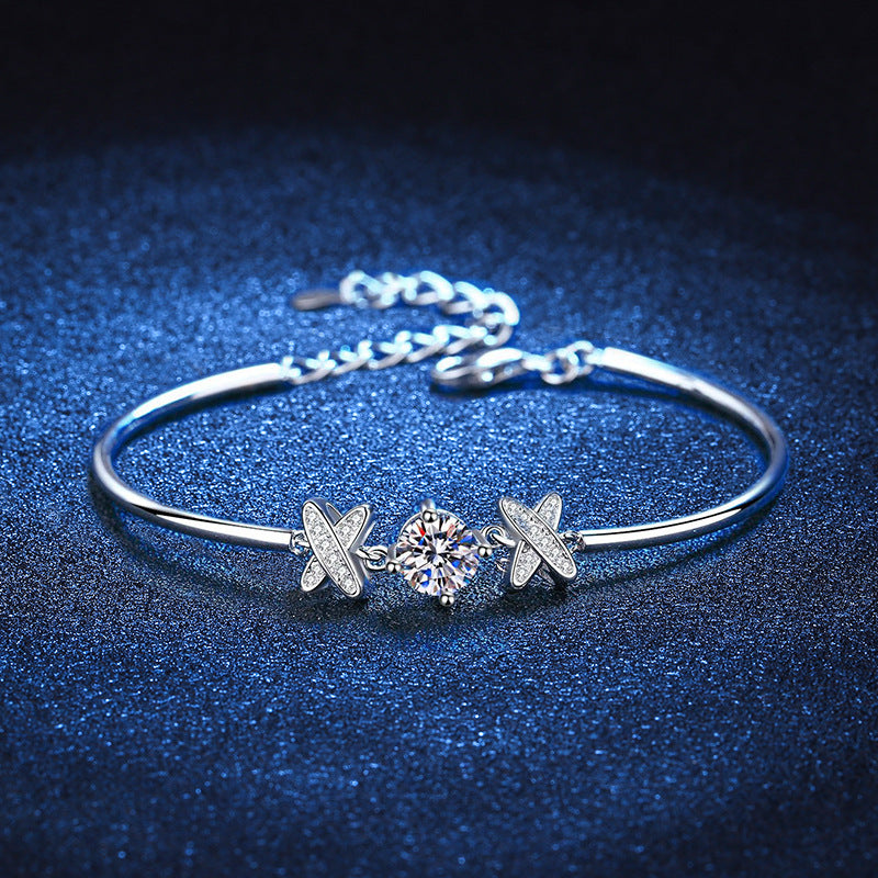[Royal&Vicky]ELEGANT BOW-KNOT MOISSANITE BRACELET