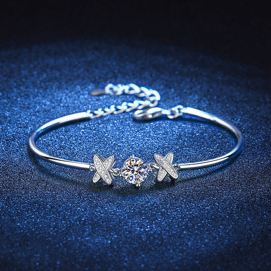 [Royal&Vicky]ELEGANT BOW-KNOT MOISSANITE BRACELET