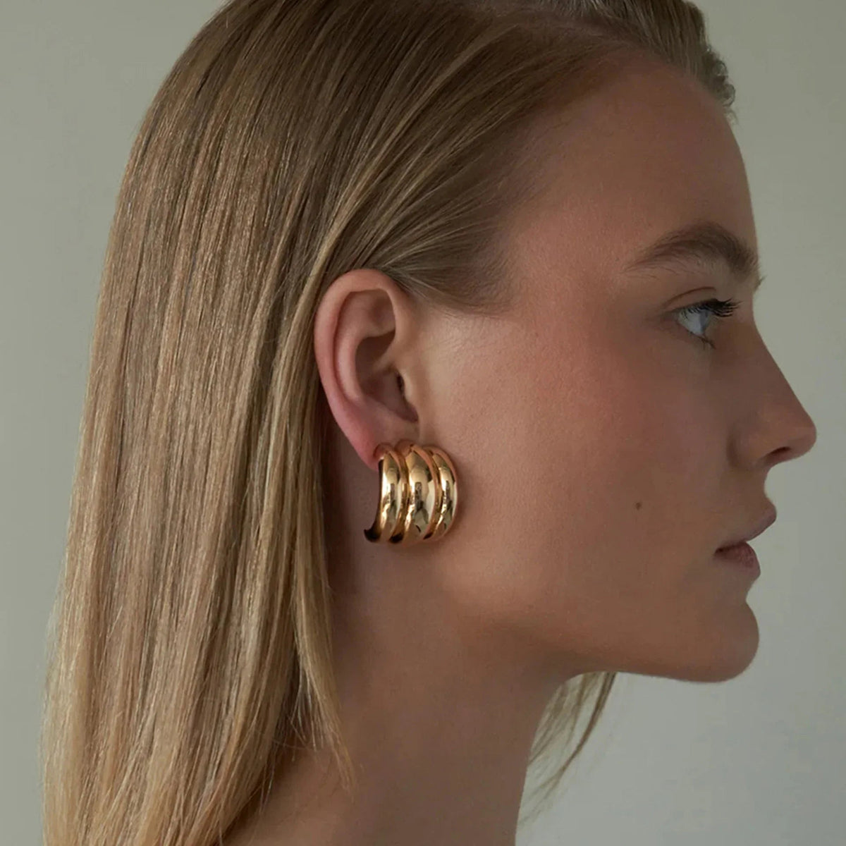 [Royal&Vicky]Angela Gold Ohrringe