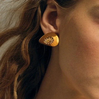 [Royal&Vicky]Georgiana Gold Earrings