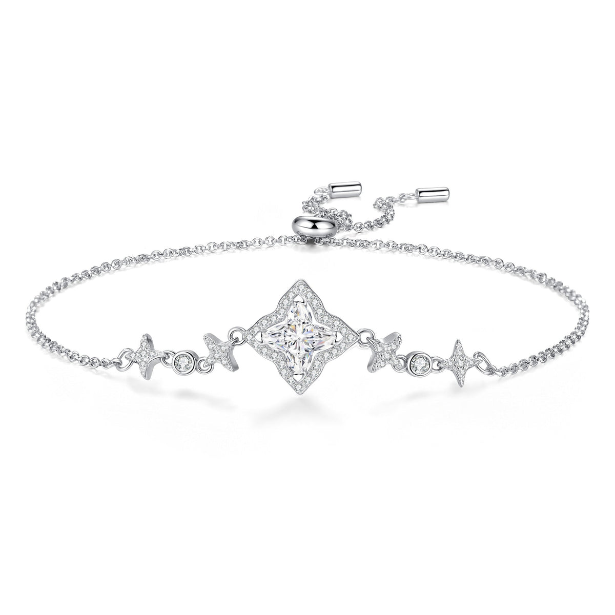 [Royal&Vicky]MARQUISE-CLOVER MOISSANITE BRACELET