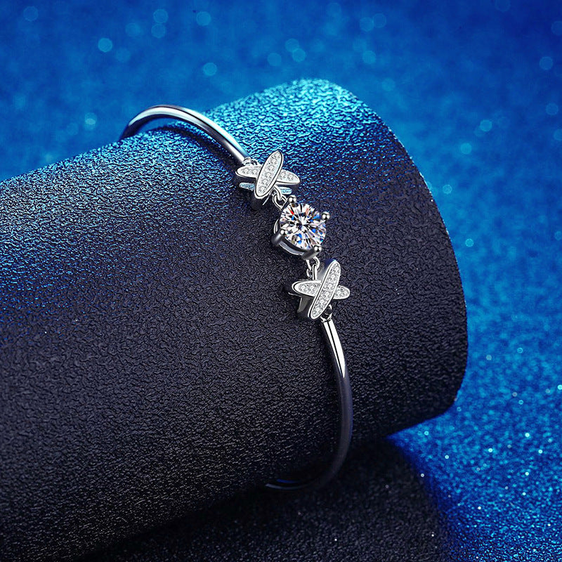 [Royal&Vicky]ELEGANT BOW-KNOT MOISSANITE BRACELET