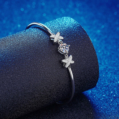 [Royal&Vicky]ELEGANT BOW-KNOT MOISSANITE BRACELET