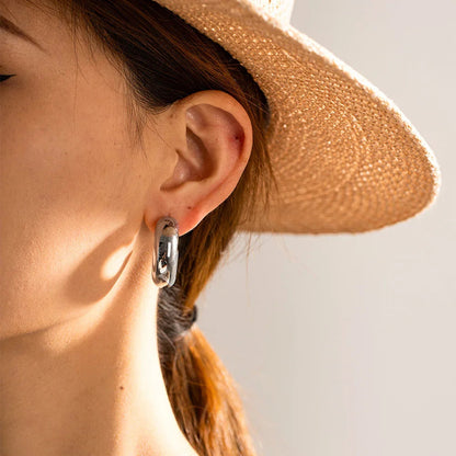 {"[Royal&Vicky]Natalia Chunky Gold Hoops"}