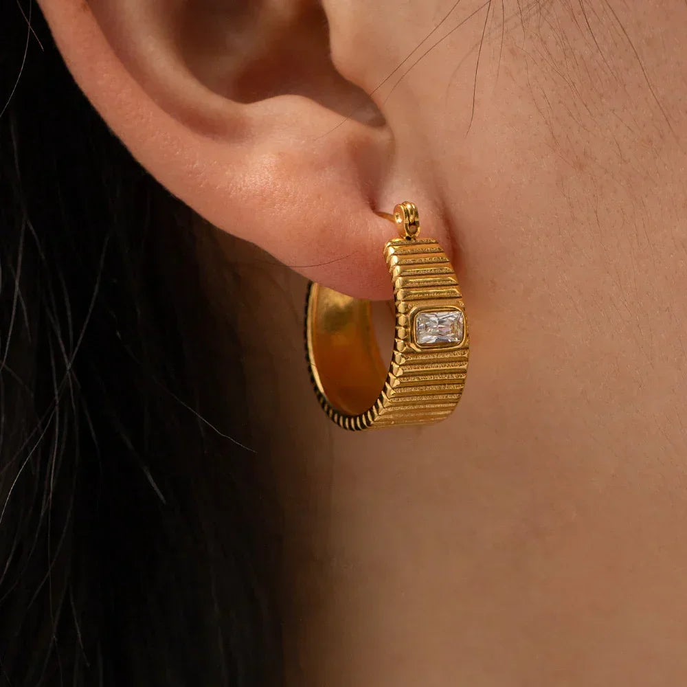 [Royal&Vicky]Carole Gold Creolen
