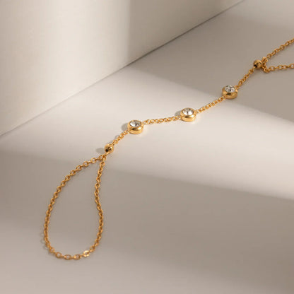 [Royal&Vicky]Leona Diamond Hand Chain