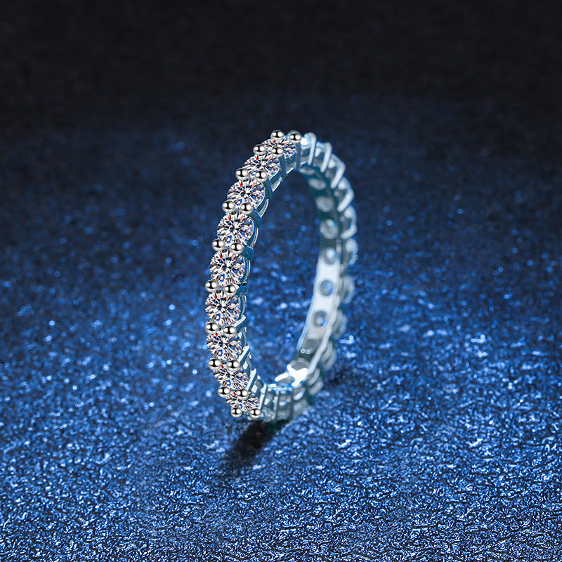 [Royal&Vicky]LUXURIOUS 2.2 CARAT FULL ETERNITY MOISSANITE RING