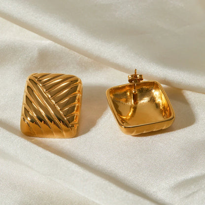 [Royal&Vicky]Inez Gold Earrings