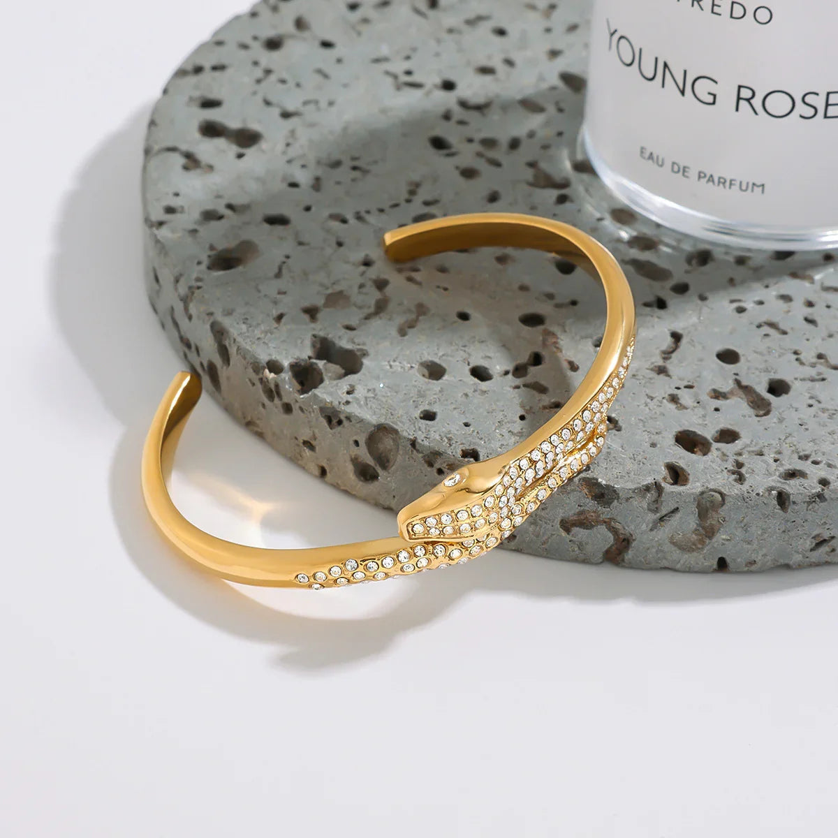 [Royal&Vicky]Rosalee Schlangen-Diamantarmreif