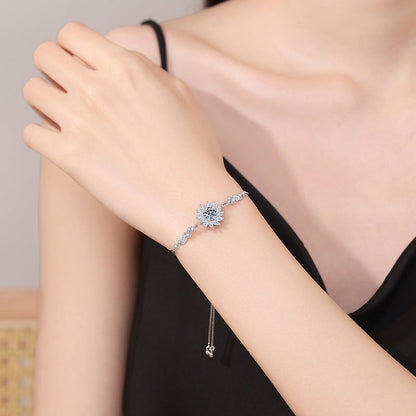 [Royal&Vicky]RADIANT SUNFLOWER MOISSANITE BRACELET