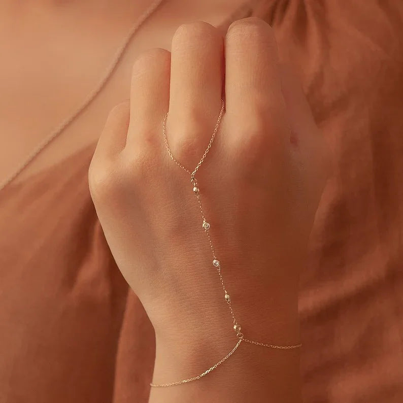 [Royal&Vicky]Evelyne Goldketten-Armband