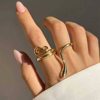[Royal&Vicky]Gemmie Golden Schlangenring