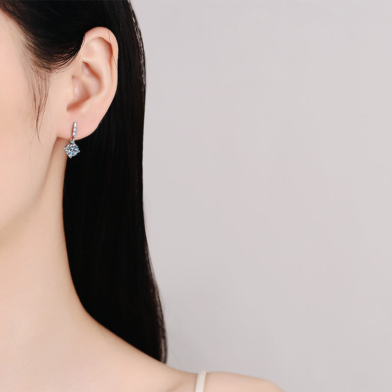 [Royal&Vicky]DYNAMIC TASSEL MOISSANITE DROP EARRINGS
