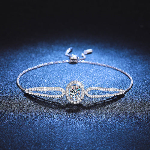 [Royal&Vicky]"PIGEON'S EGG" TEARDROP MOISSANITE BRACELET
