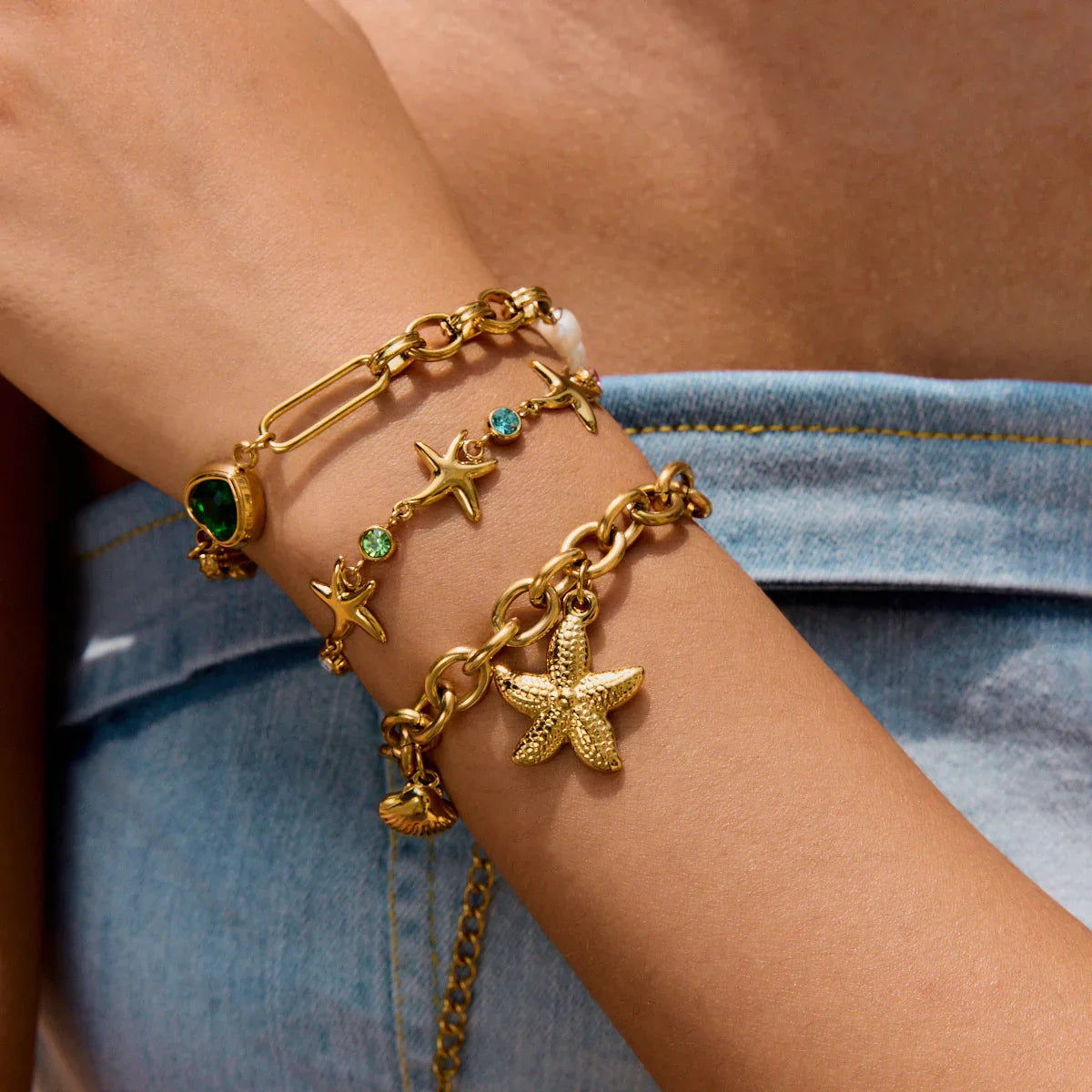 [Royal&Vicky]Kristine Seestern-Armband Golden