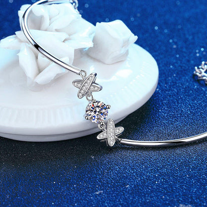 [Royal&Vicky]ELEGANT BOW-KNOT MOISSANITE BRACELET