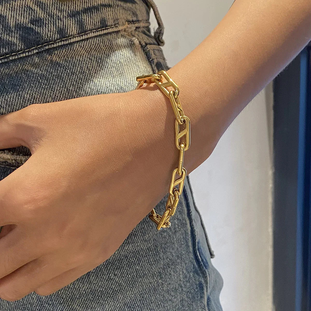 [Royal&Vicky]Melissa Goldketten-Armband