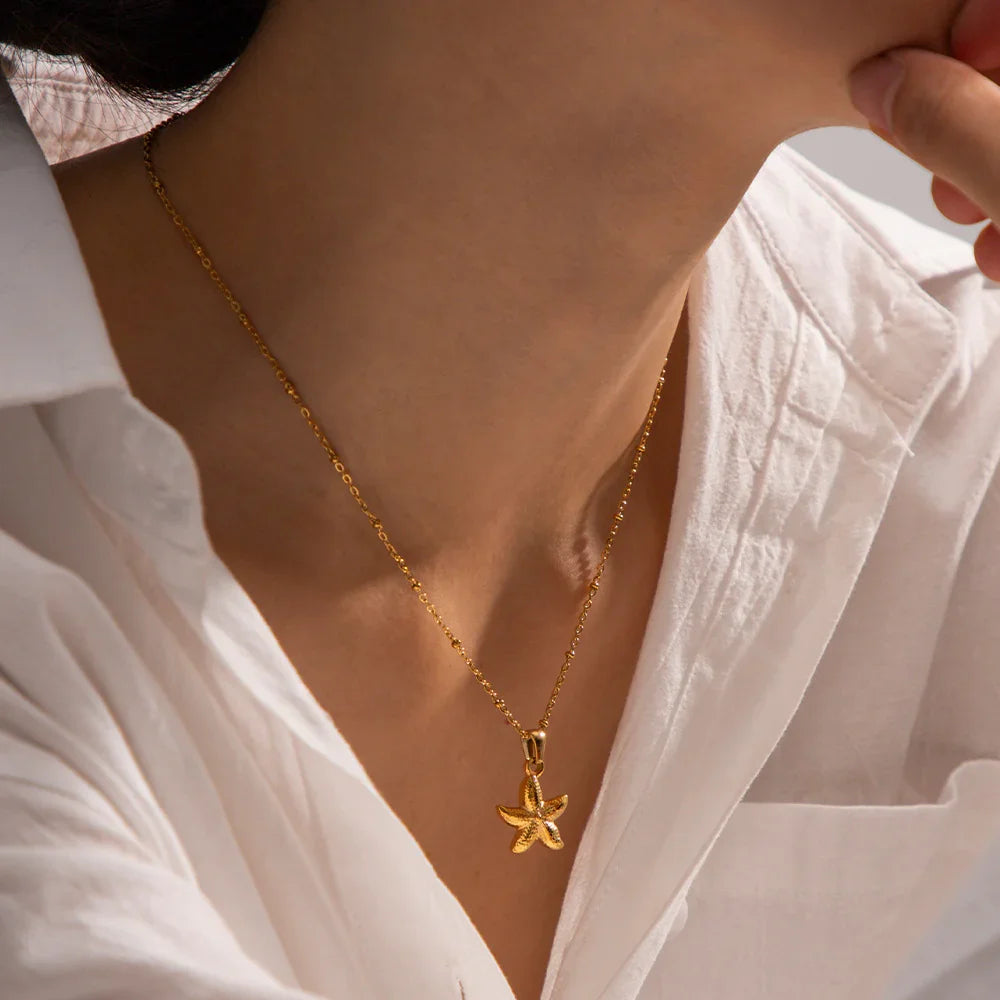 [Royal&Vicky]Emmie Seestern-Anhänger Gold