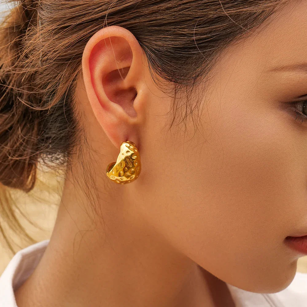 [Royal&Vicky]Eira Gold-Ohrringe