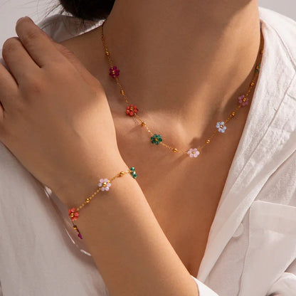 [Royal&Vicky]Azalea Floral Gold Bracelet