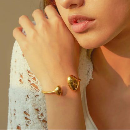 [Royal&Vicky]Mallory Minimalistisches Gold-Armband