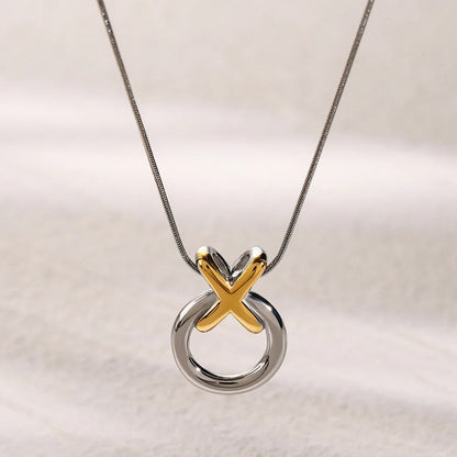 [Royal&Vicky]Mirabelle Ring Knot Halskette