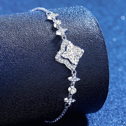 [Royal&Vicky]MARQUISE-CLOVER MOISSANITE BRACELET