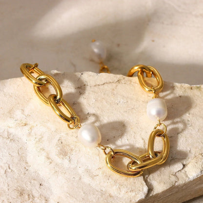 [Royal&Vicky]Ysabel Chunky Freshwater Pearl Bracelet