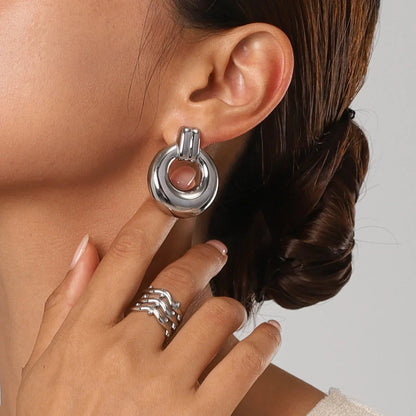 [Royal&Vicky]Lillian Silver Earrings