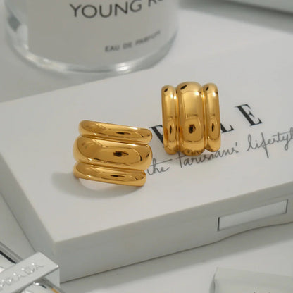 [Royal&Vicky]Angela Gold Ohrringe