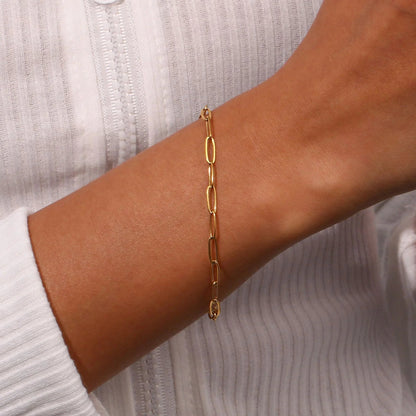 [Royal&Vicky]Lena Golden Chain Bracelet