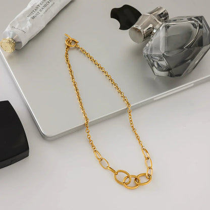 [Royal&Vicky]Renelle Gold Chain Necklace