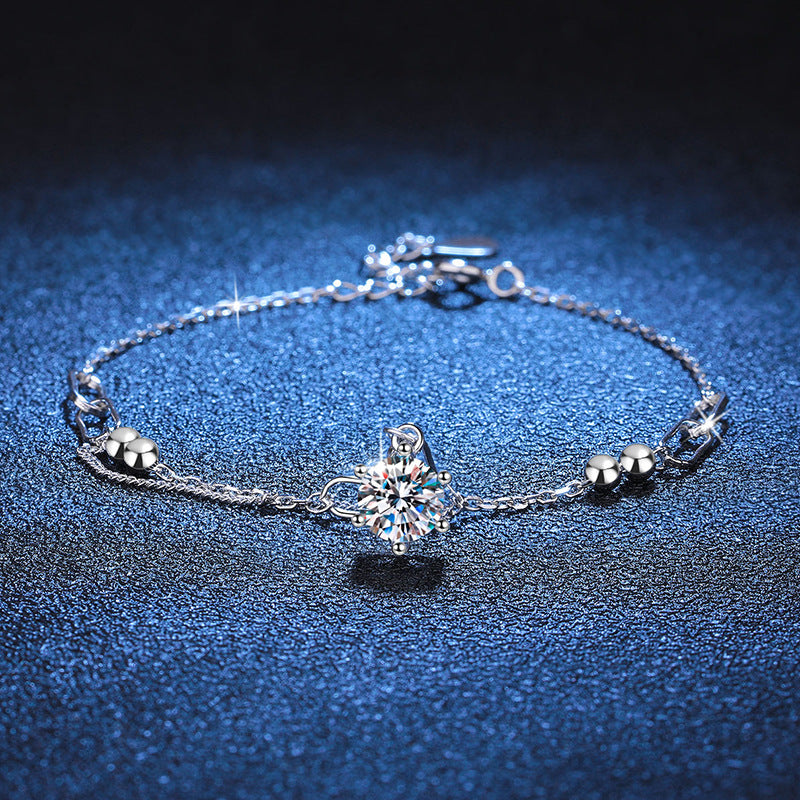 [Royal&Vicky]CLASSIC SOLITAIRE MOISSANITE BRACELET