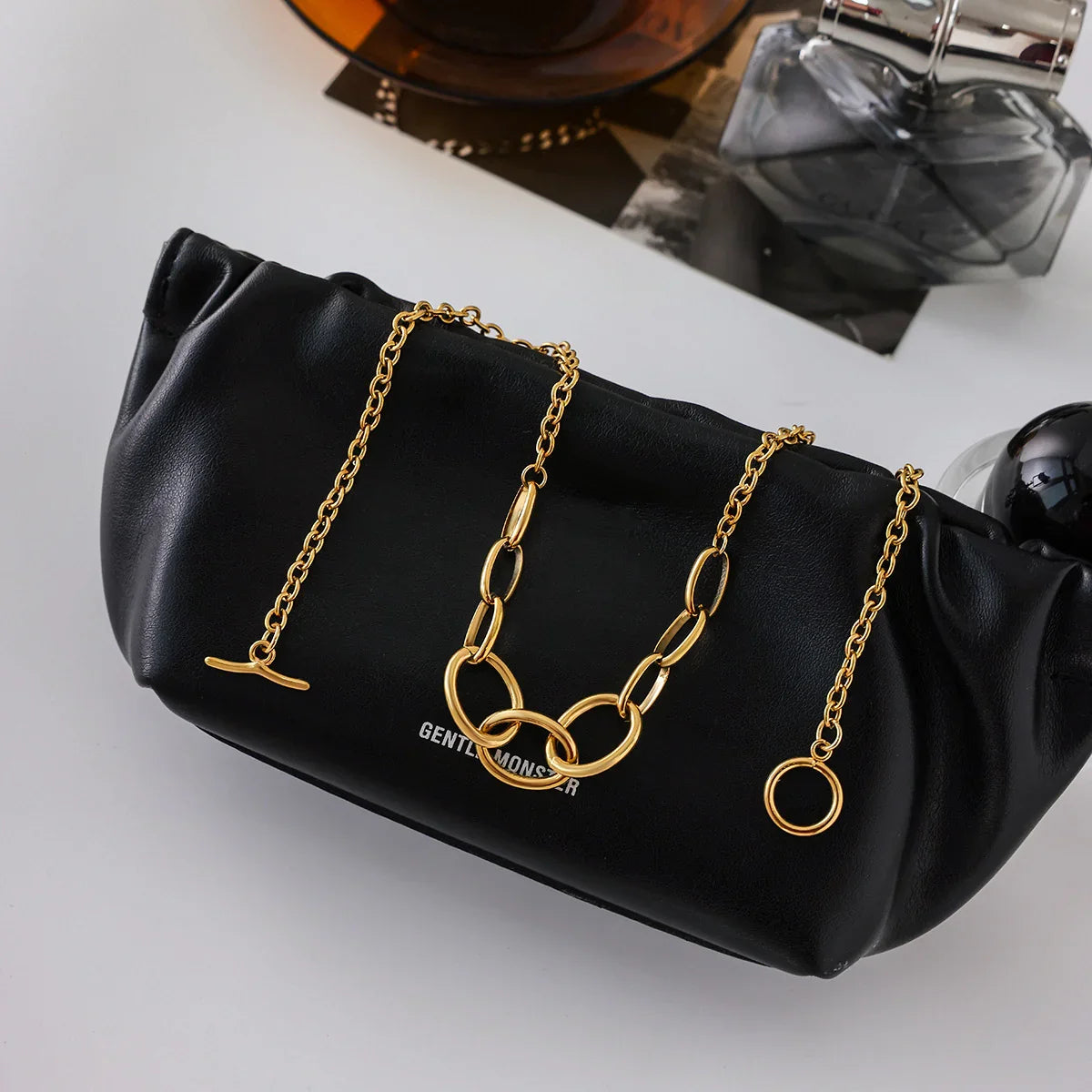 [Royal&Vicky]Renelle Gold Chain Necklace