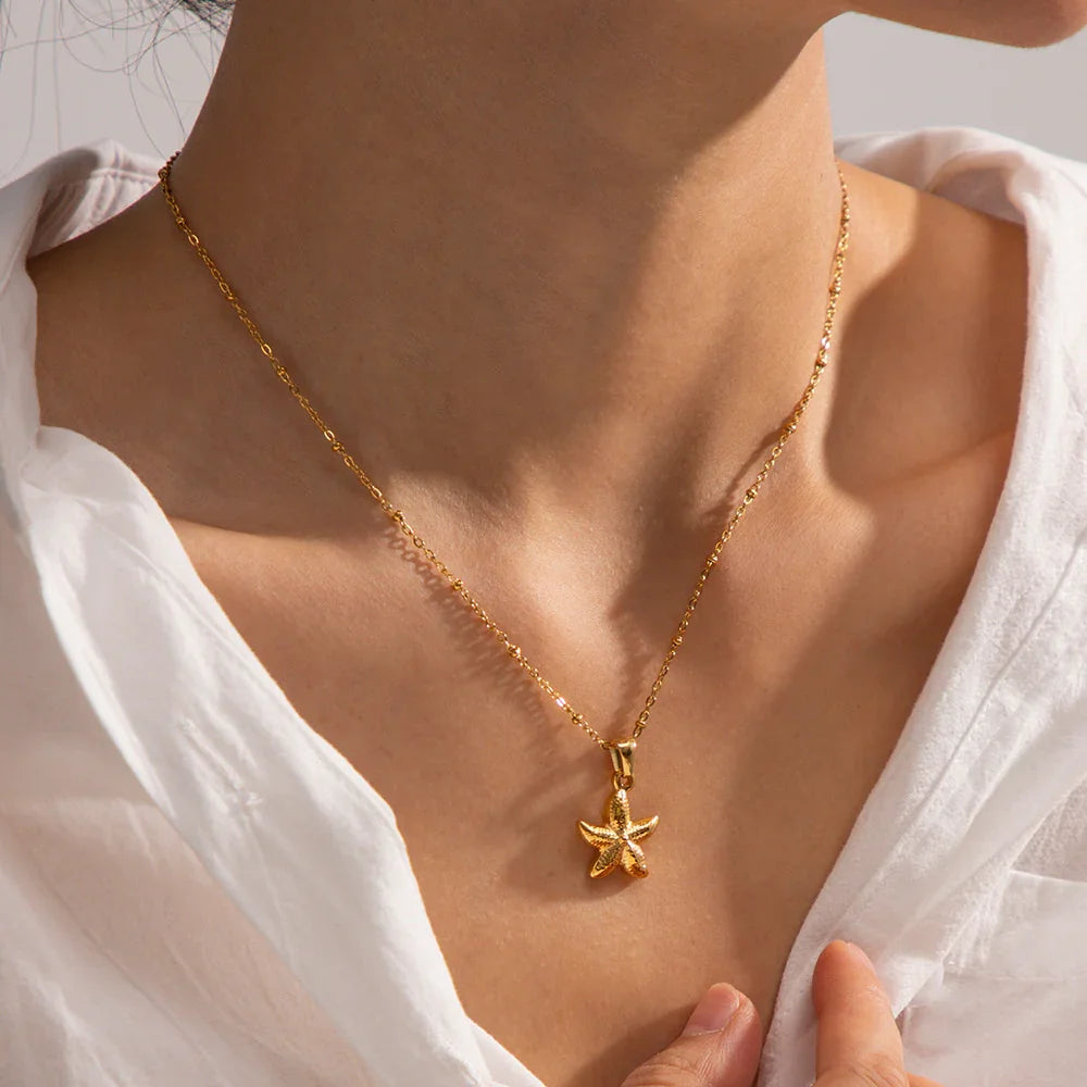[Royal&Vicky]Emmie Seestern-Anhänger Gold