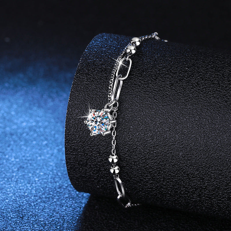 [Royal&Vicky]CLASSIC SOLITAIRE MOISSANITE BRACELET