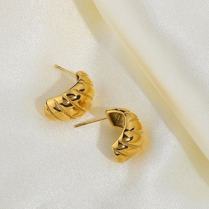 [Royal&Vicky]ルシーナ・ゴールド・ハギーピアス