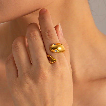 [Royal&Vicky]Etta Gold Serpent Ring