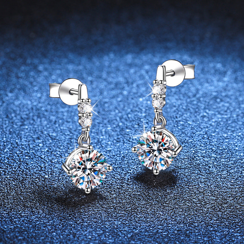 [Royal&Vicky]DYNAMIC TASSEL MOISSANITE DROP EARRINGS