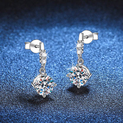 [Royal&Vicky]DYNAMIC TASSEL MOISSANITE DROP EARRINGS