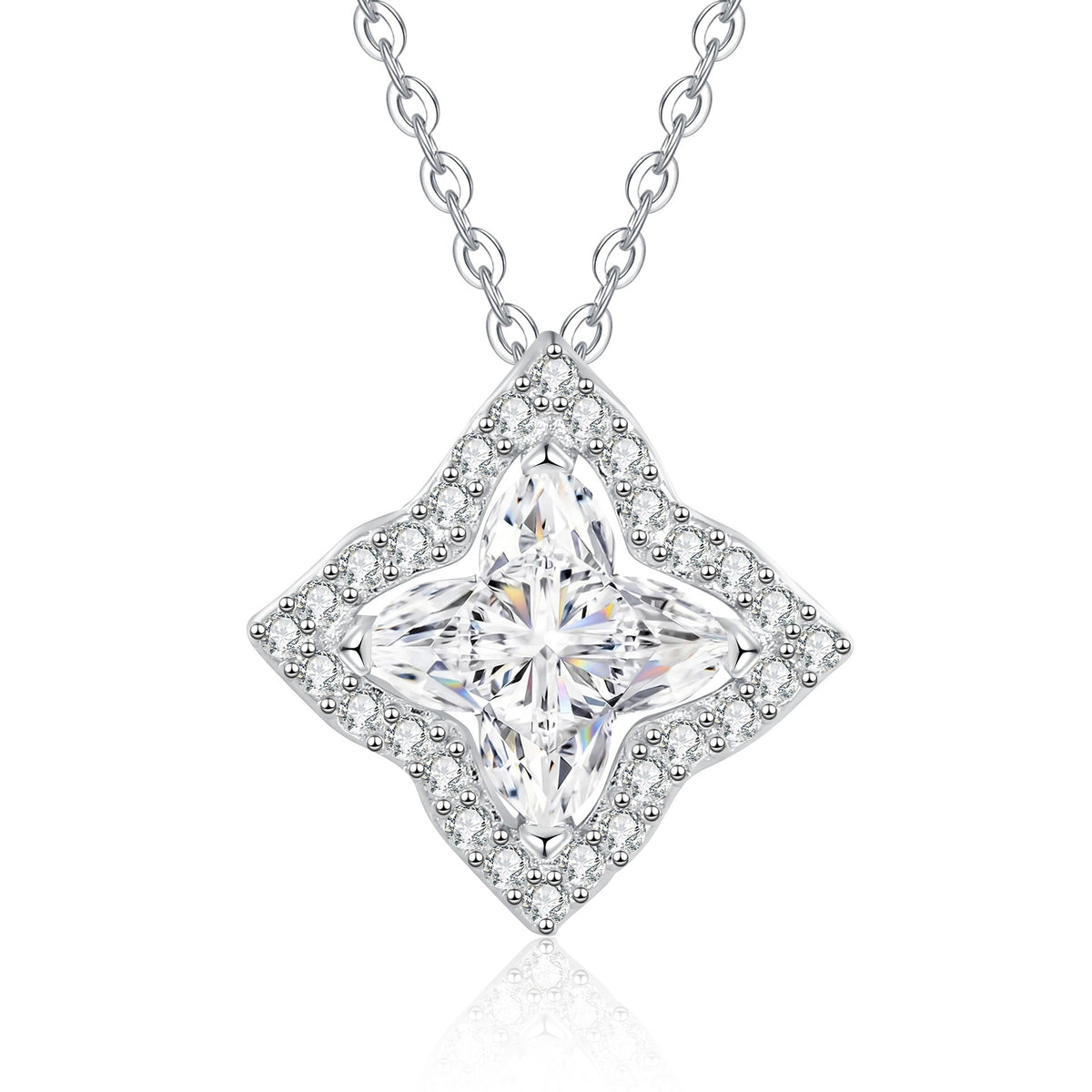 [Royal&Vicky]STAR-CLOVER MOISSANITE NECKLACE