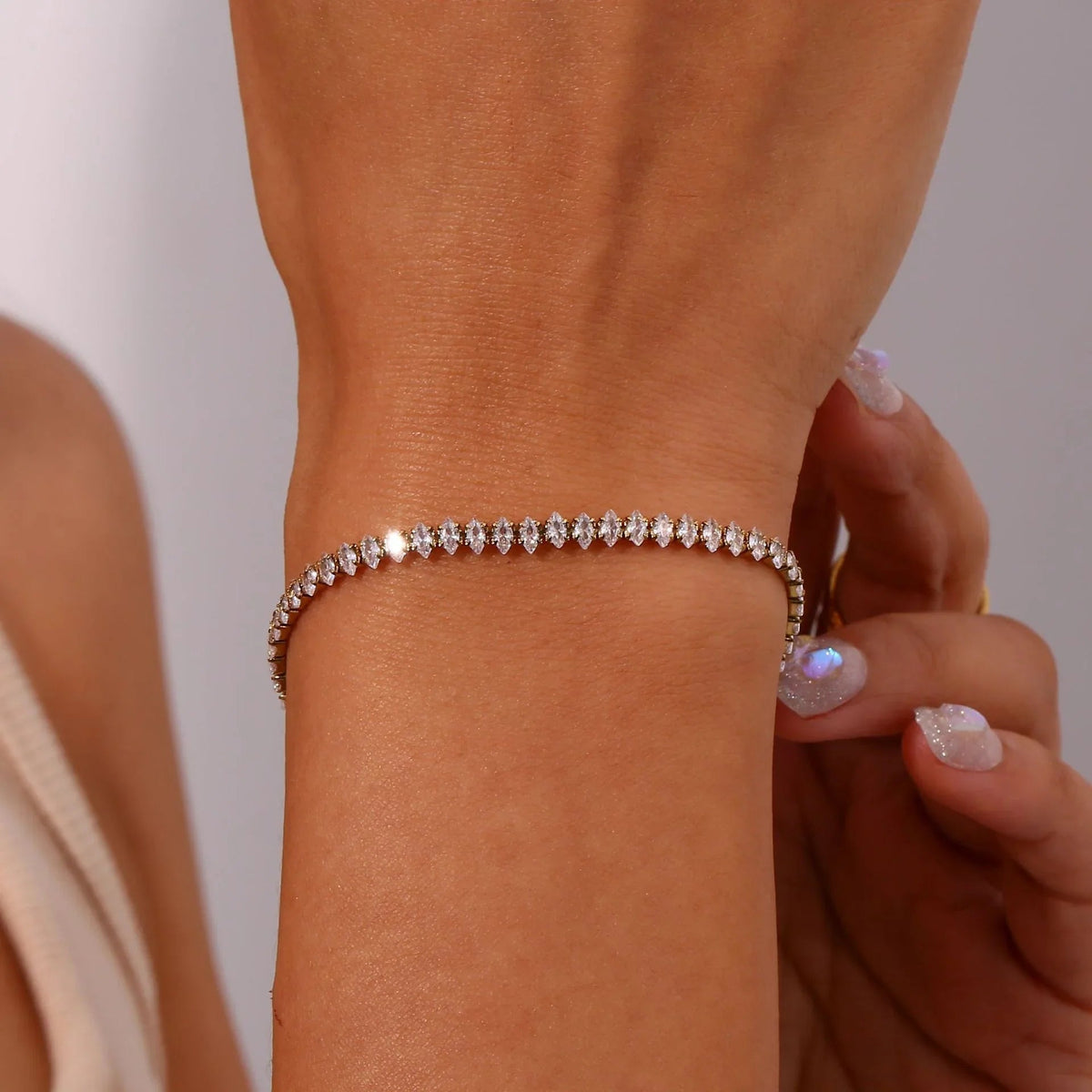 [Royal&Vicky]Wisteria Diamant-Tennisarmband