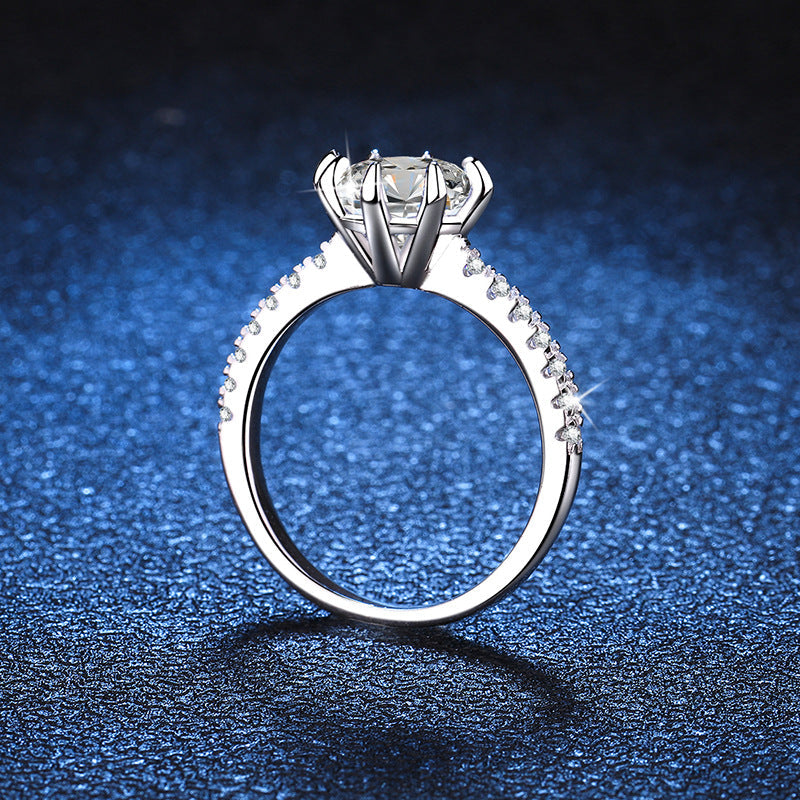 [Royal&Vicky]BOLD TIGER CLAW MOISSANITE ENGAGEMENT RING