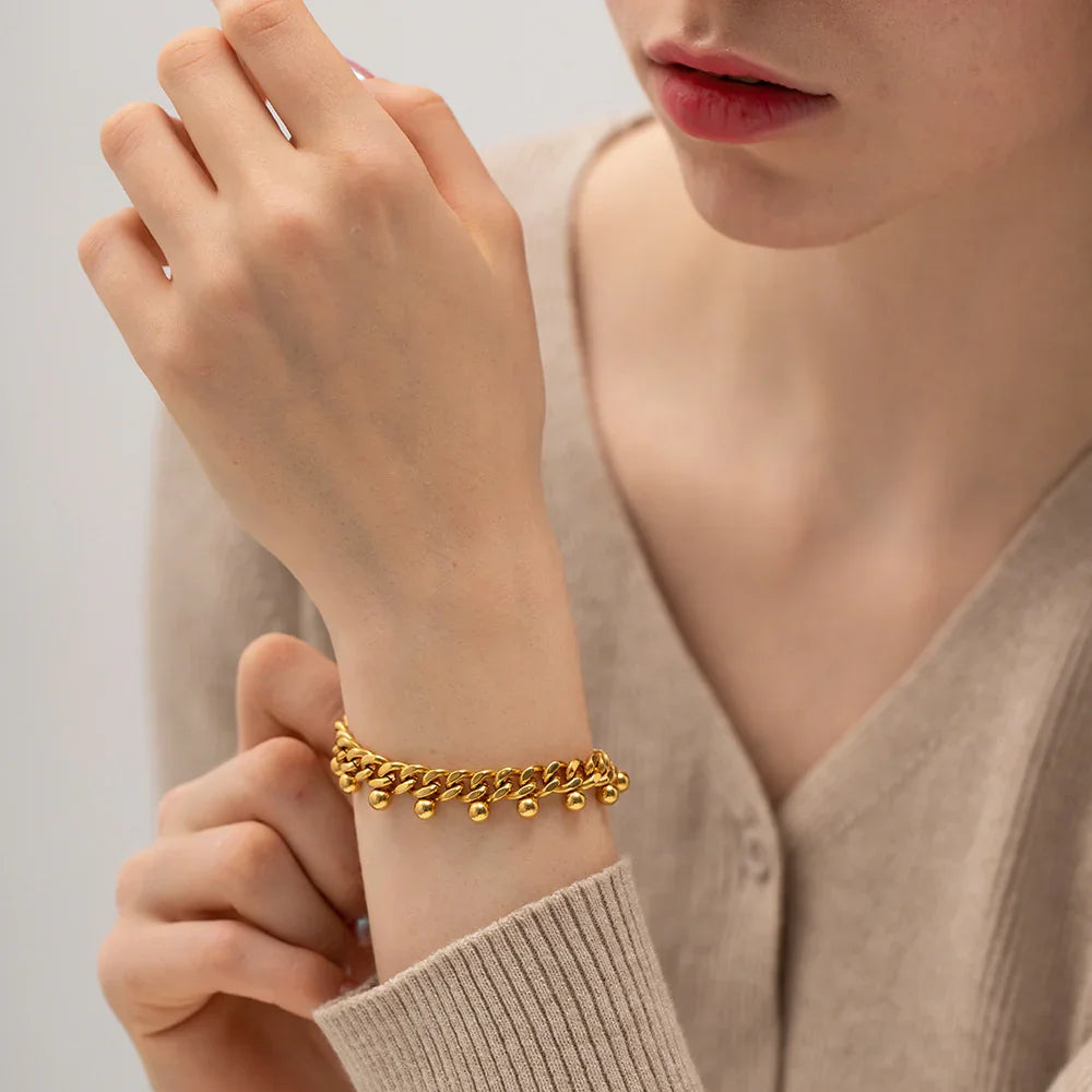 [Royal&Vicky]Felicity Goldkettenarmband