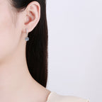 [Royal&Vicky]CLASSIC 6-PRONG MOISSANITE DROP EARRINGS
